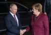 Президент РФ Владимир Путин и канцлер Германии Ангела Меркель.