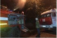 11 огнеборцев и три пожарные машины тушили возгорание