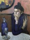 В 1900 году Пикассо со своим другом, художником Касахемасом уехал в Париж, где познакомился с творчеством импрессионистов. «Любительница абсента», 1901 год.