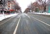 Коммунальщики успели расчистить улицу Гончарова после обильного ночного снегопада
