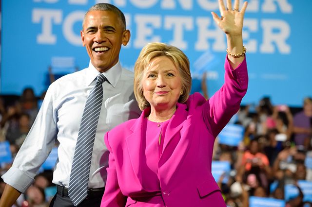 Барак Обама и Хилари Клинтон.