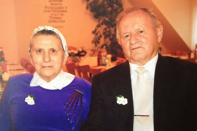 Яков Матис с женой Валентиной.