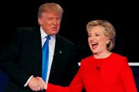 Дональд Трамп и Хиллари Клинтон. Такой скандальной пары американские выборы ещё не знали.