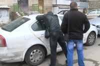 Задержание одного из преступников