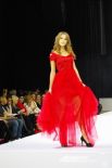 Роскошное красное платье от московского дизайнера Анастасии Мишиной.