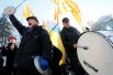 Митингующие выступают за принятие закона по защите обманутых вкладчиков банков, проект которого был внесен Президентом Украины в Верховную Раду и был отмечен, как неотложный.