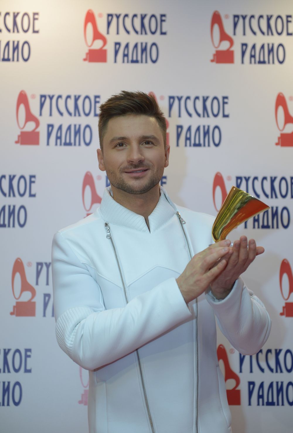 Певец Сергей Лазарев на XXI Церемонии вручения национальной музыкальной премии «Золотой граммофон» в СК «Олимпийский» в Москве.