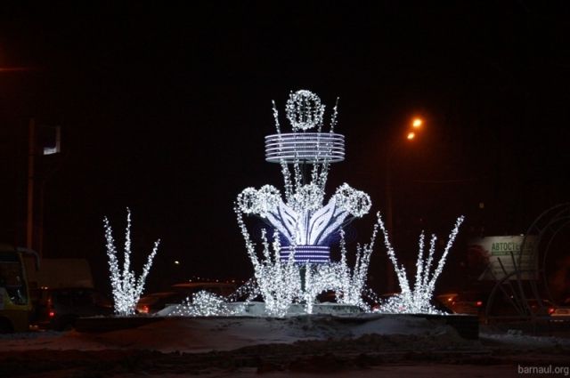 Световой фонтан.