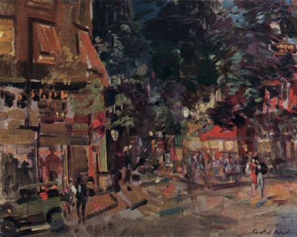«Монмартр вечером» (1930).