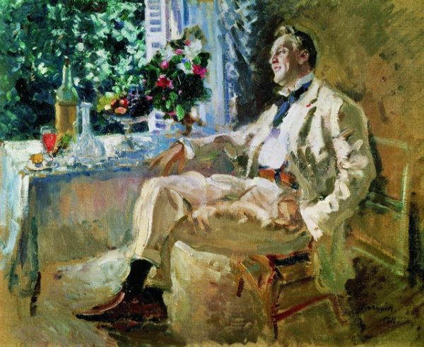В 1911 году Коровин написал крупный портрет артиста Шаляпина. 