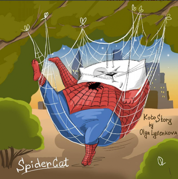 A Spidercat пока набирается сил для грядущих подвигов.