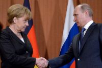 Владимир Путин и Ангела Меркель