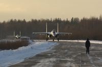 В Канске самолёт сделал остановку, перед тем как вылететь в Якутию.