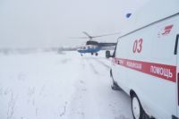 В Грачевку прилетели врачи для спасения жизни пострадавших на пожаре