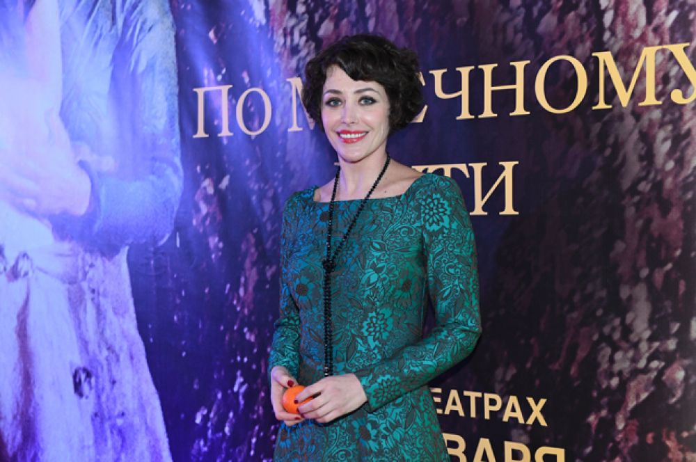 Посмотреть кино пришли многие российские знаменитости. Актриса Екатерина Волкова.