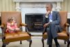 Разница между фотографами двух президентов заметна