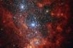 Радужный интерьер одной из самых активных галактик в нашей окрестности — NGC 1569. На снимке зафиксирован очаг формирования новой звезды.