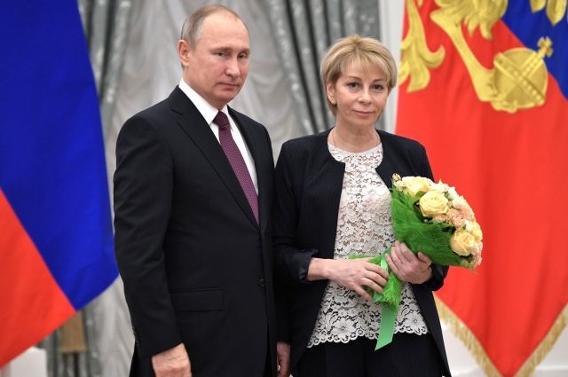 Елизавета Глинка с президентом РФ Владимиром Путиным