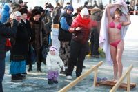 Праздник Крещения в Иркутске.