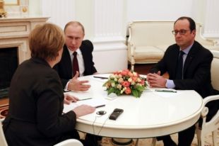 Лидеры Германии, России и Франции