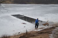 Расчлененное тело женщины нашли в проруби.