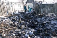 Последствия обстрелов украинскими силовиками города Макеевка в Донецкой области.