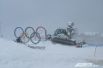 Олимпийские кольца на Красной Поляне. Здесь было разыграно 30 комплектов наград в зимних видах спорта.
