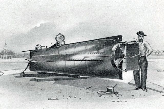 В 1863 году изобретатель Хорас Ханли, до этого имевший за плечами несколько попыток создания субмарин, спроектировал лодку, имевшую несколько названий, но впоследствии более известную по имени изобретателя – «Ханли».