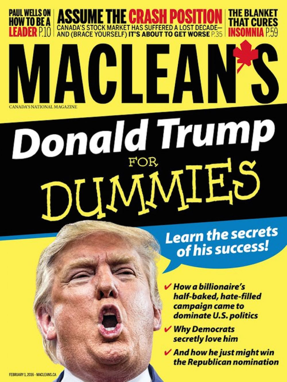 Журнал Maclean's: «Дональд Трамп для чайников»