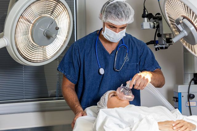 Риск анестезии превышает пользу анестезию