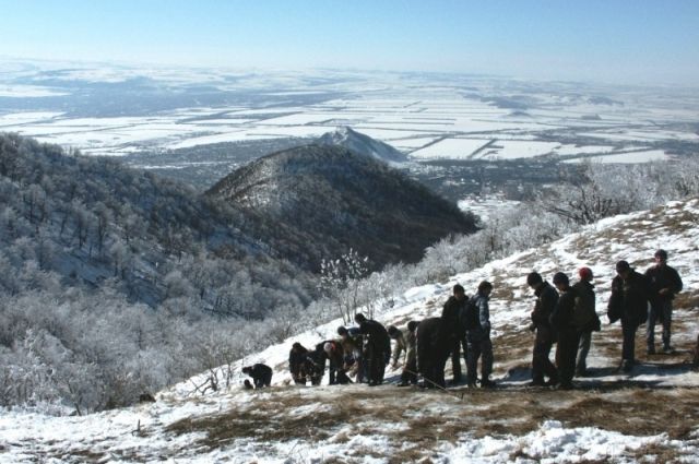 Зимнее восхождение на Бештау