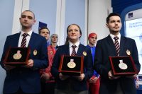 Медали III зимних Всемирных военных игр в Сочи.