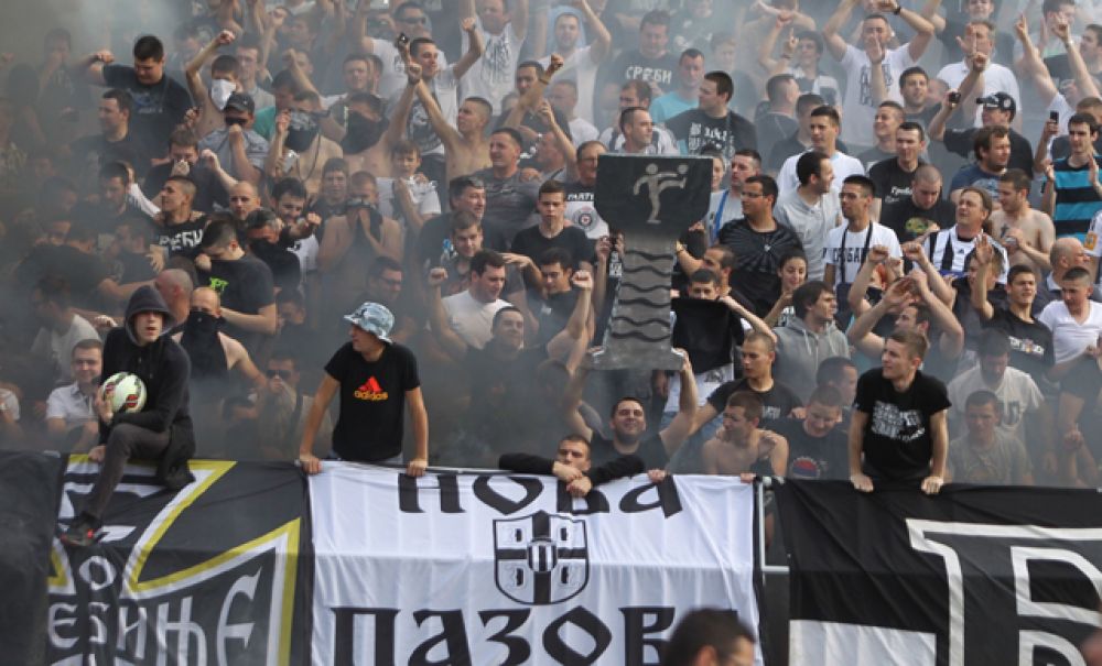 «Гробари», болельщики ФК «Партизан», Сербия.