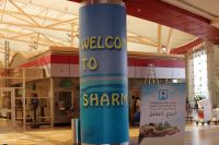 В международном аэропорту Шарм-эш-Шейх.