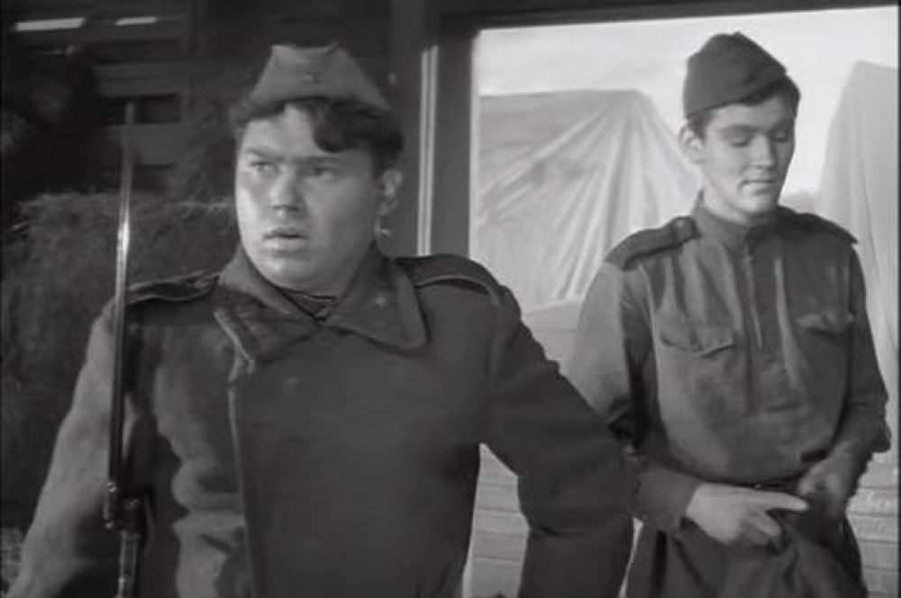 Актер Александр Кузнецов в фильме «Баллада о солдате» (1959)