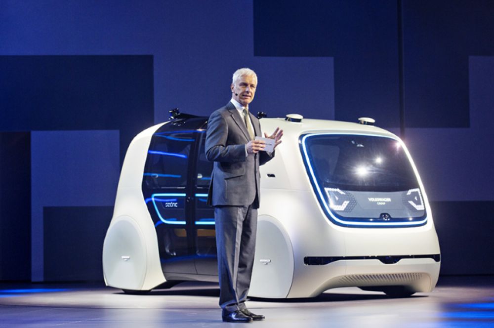 Концепт беспилотного автомобиля Volkswagen.