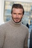 Футболист Дэвид Бекхэм на показе Louis Vuitton
