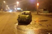В Оренбурге ночью на проспекте Победы столкнулись четыре автомобиля