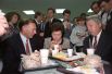 1993 год. Открытие третьего в Москве ресторана «Макдоналдс» на Арбате.