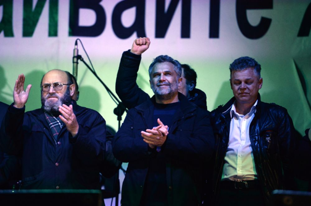 17 марта. Глава исполнительной власти Севастополя Алексей Чалый на праздничном концерте после проведения референдума.