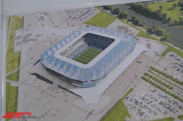 В Калининграде завершен монтаж крыши стадиона к ЧМ-2018.
