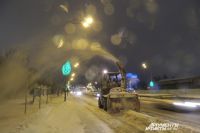 Снег с улиц мегаполиса ежедневно вывозят за город