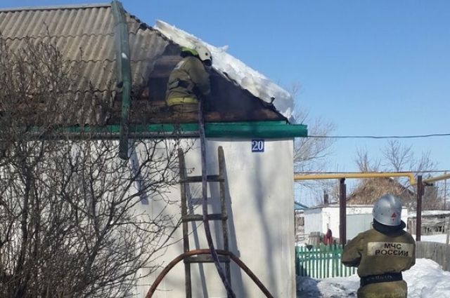 ГУ МЧС: уточнена информация о пожаре в Адамовском районе