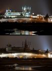 Казанский кремль с набережной реки Казанка.