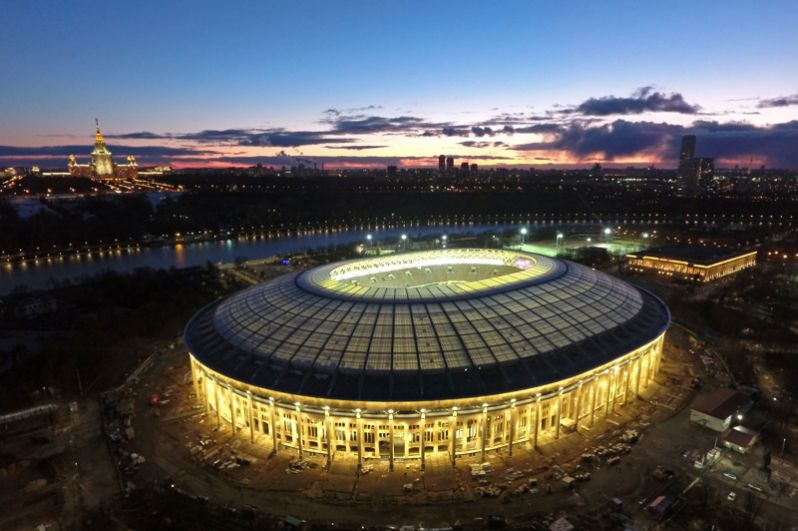 Нынешняя реконструкция стадиона «Лужники» была начата в начале 2014 года и является частью подготовки к проведению в России Чемпионата мира по футболу в 2018 году.  