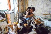 Через руки Марины прошли тысячи кошек