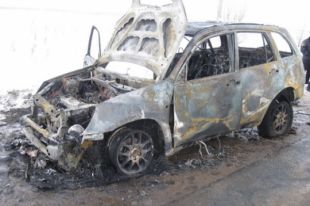 В Первомайском районе на дороге загорелся «ВАЗ»