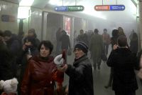 В петербургском метро после взрыва.