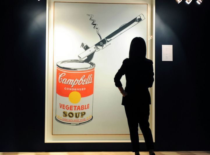 «Большая банка супа Кэмпбелл с открывашкой» продана в 2010 году на торгах Christie's за 23,9 млн долларов. 