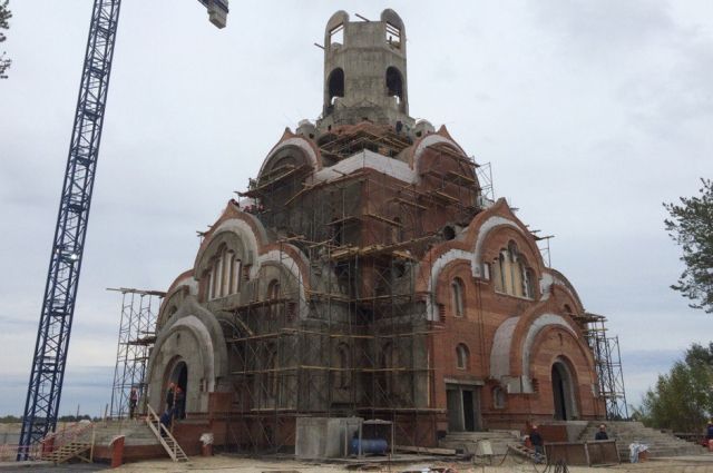 Строительство храма в Когалыме  - сентябрь 2016 года.